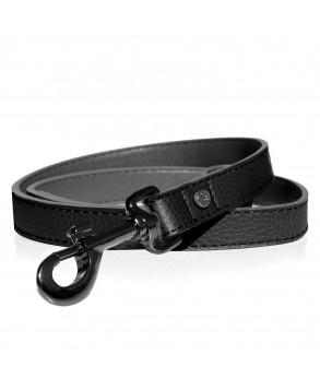 Black Dandy leash for dogs - Milk&Pepper