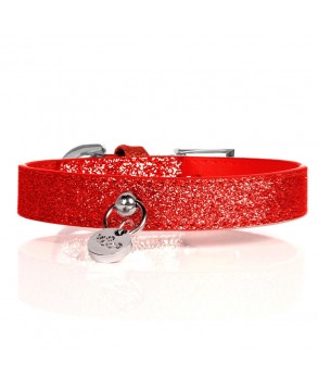 Collier Stardust Rouge pour chien - Milk&Pepper