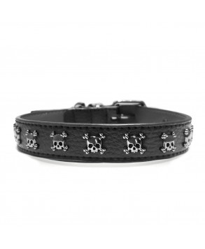 Calavera Leather Dog Collar - Milk&Pepper